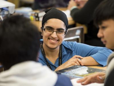 TEP student in a classroom